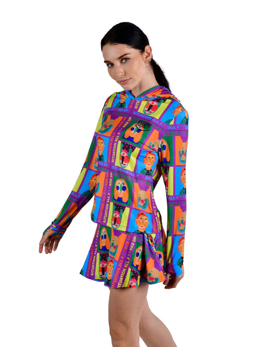 Sirena Kadın Rashguard - Funny Face