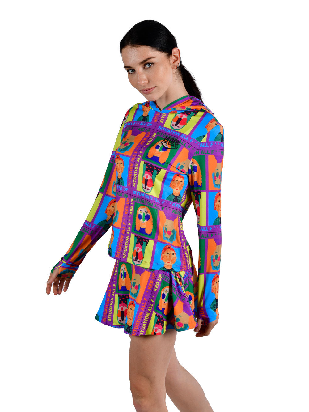 Sirena Kadın Rashguard - Funny Face