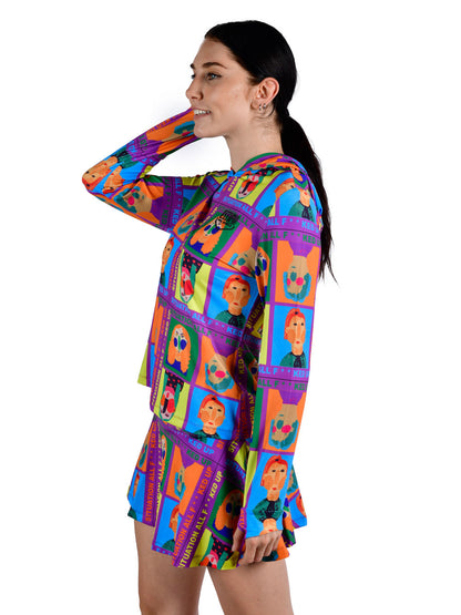 Sirena Kadın Rashguard - Funny Face