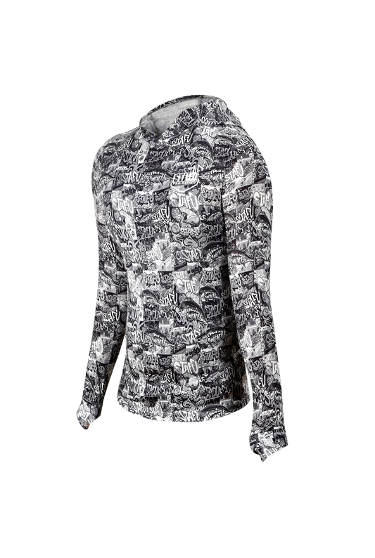 Sirena Kadın Rashguard - Grafiti Black