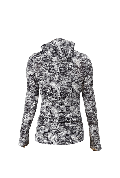 Sirena Kadın Rashguard - Grafiti Black