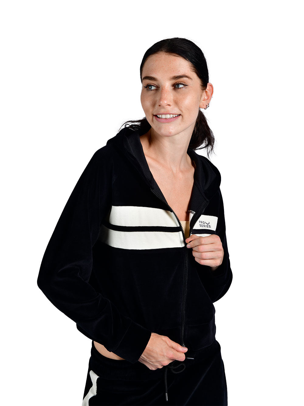 Velora Hooded Zippered Women's Sweatshirt