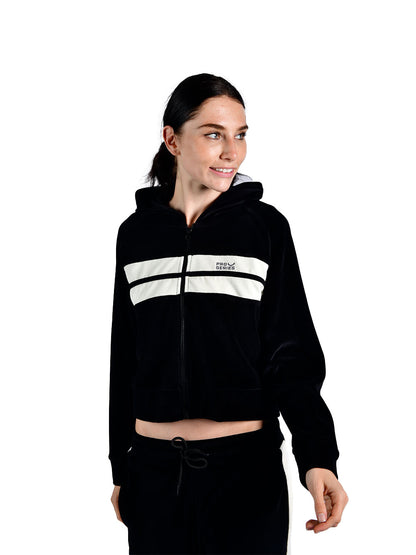 Velora Hooded Zippered Women's Sweatshirt