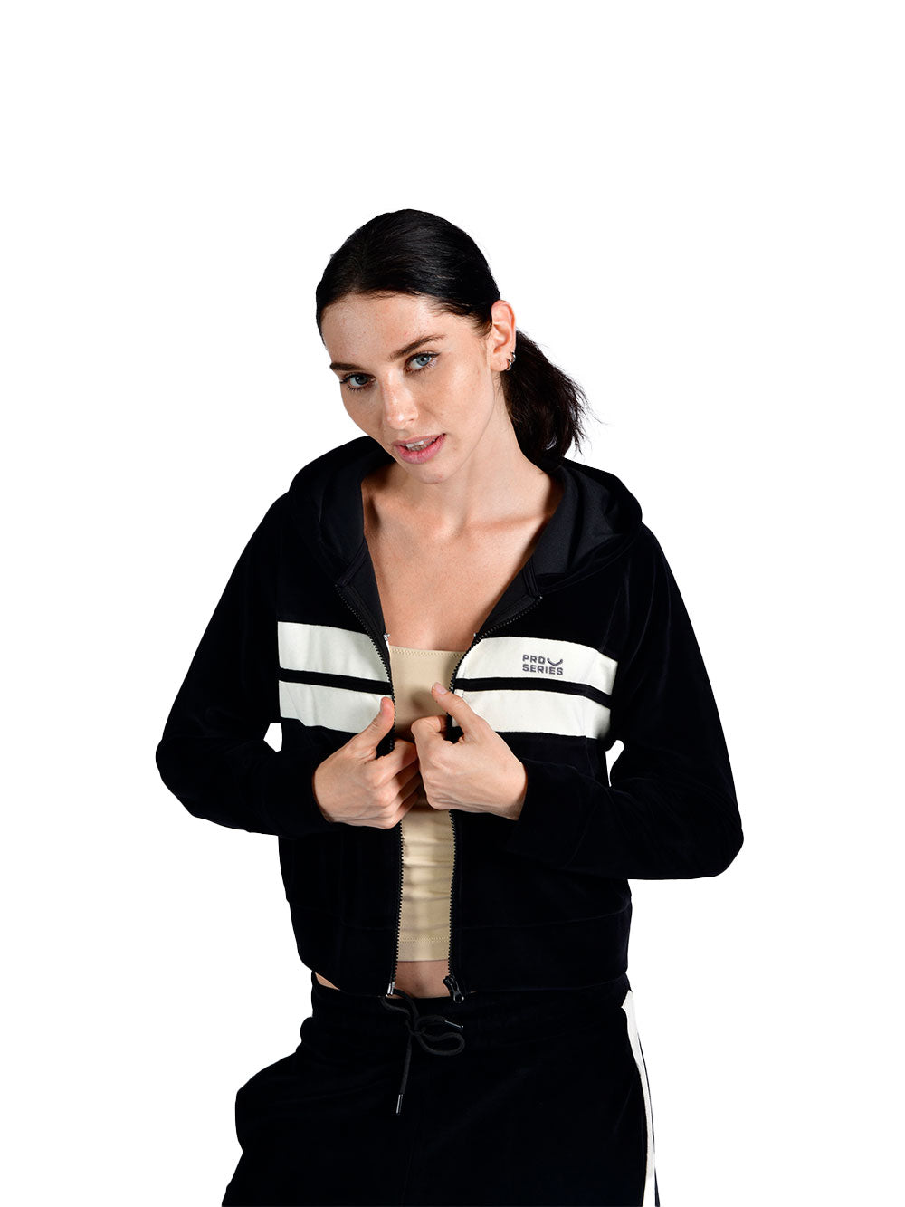 Velora Hooded Zippered Women's Sweatshirt