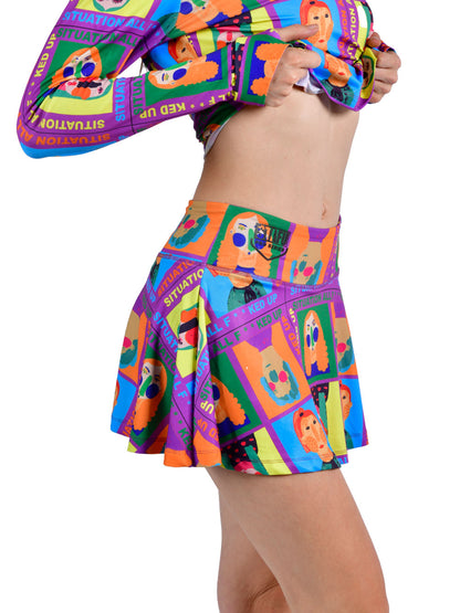 Solana Kadın Etek Şort - Funny Face