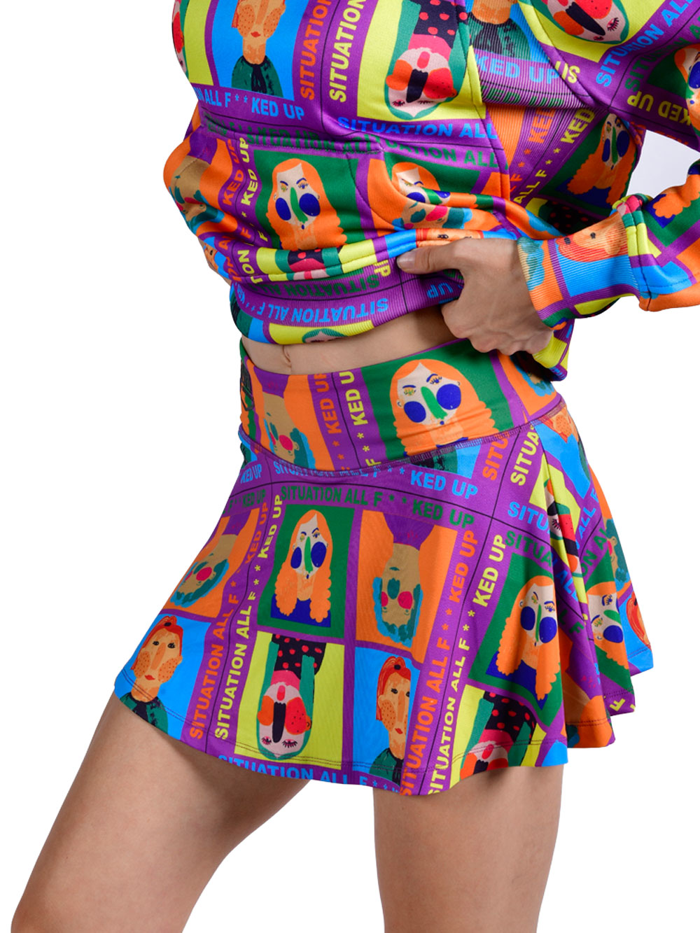 Solana Kadın Etek Şort - Funny Face