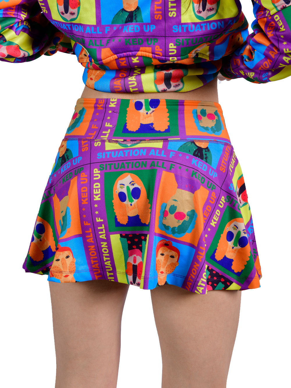 Solana Kadın Etek Şort - Funny Face