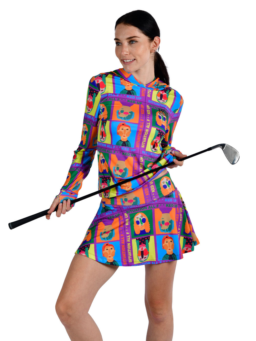 Solana Kadın Etek Şort - Funny Face