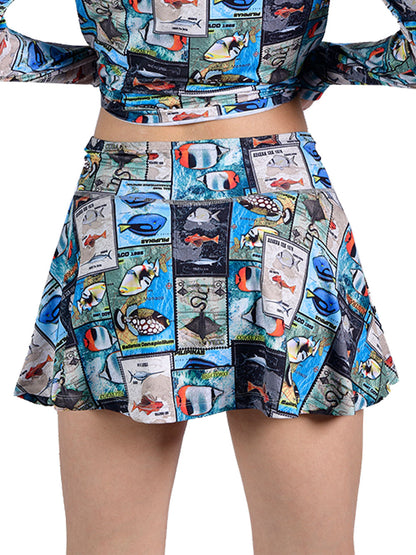 Solana Kadın Etek Şort - Pul