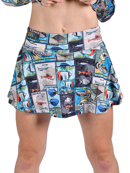 Solana Kadın Etek Şort - Pul