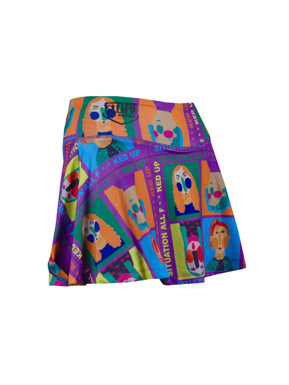 Solana Kadın Etek Şort - Funny Face - Stafu Pro Series