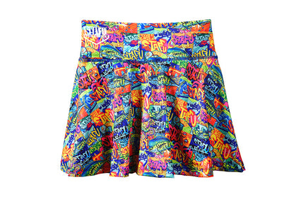 Solana Women's Skirt Shorts - Frenzy Black
