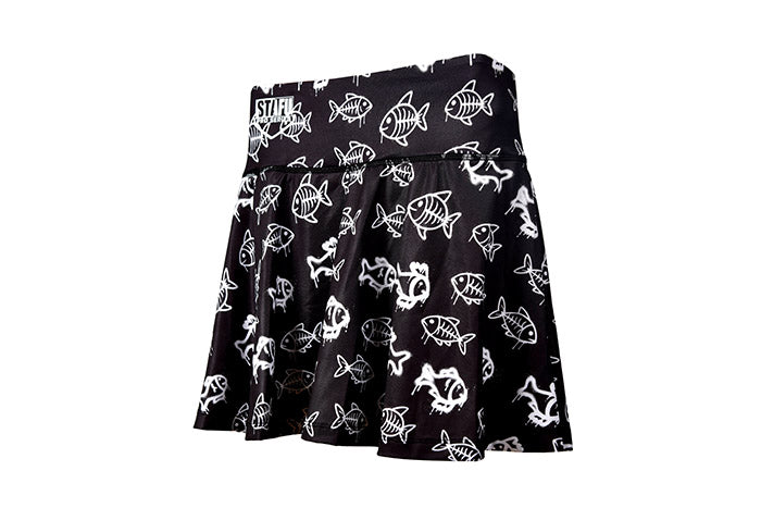 Solana Women's Skirt Shorts - Frenzy Black