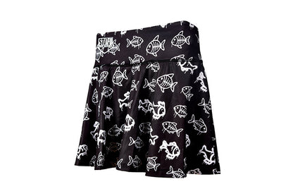 Solana Women's Skirt Shorts - Frenzy Black