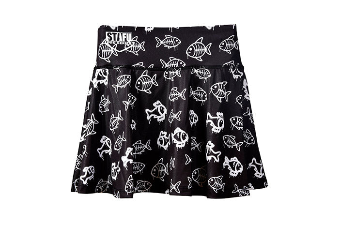 Solana Women's Skirt Shorts - Frenzy Black