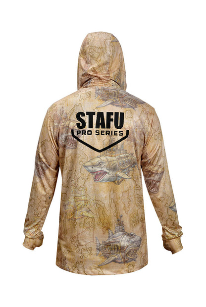Stratos Kapüşonlu ve Maskeli UPF 40+ Performans T-Shirt - Droid Yellow