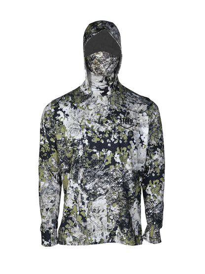 Stratos UPF 40+ Performance T-Shirt with Hood and Mask - Birch Camo