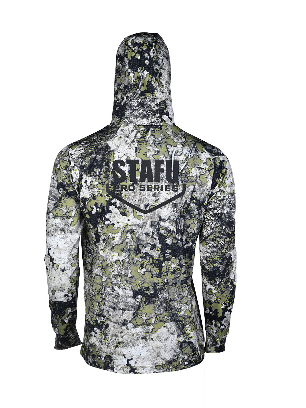 Stratos UPF 40+ Performance T-Shirt with Hood and Mask - Birch Camo