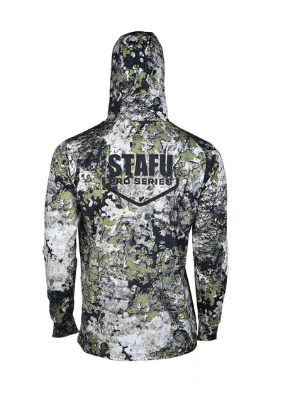 Stratos UPF 40+ Performance T-Shirt with Hood and Mask - Birch Camo
