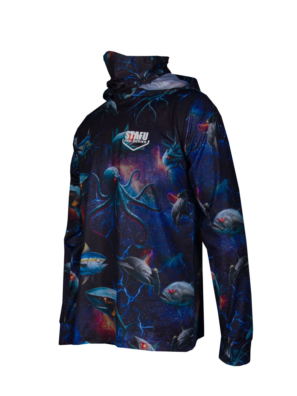 Stratos Hooded and Masked UPF 40+ Performance T-Shirt - Droid