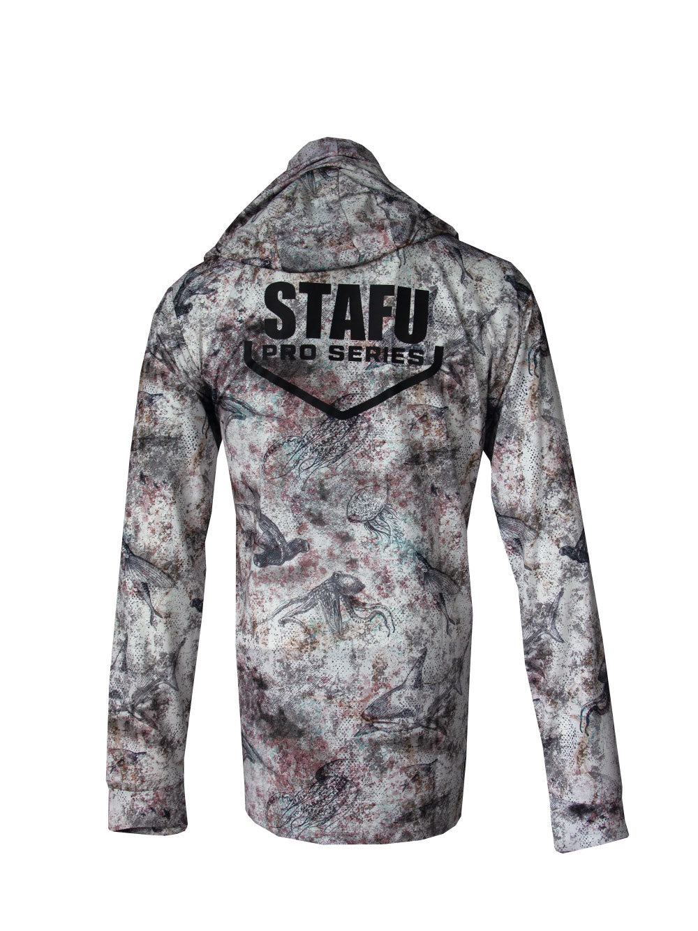 Stratos Kapüşonlu ve Maskeli UPF 40+ Performans T-Shirt - Hammerhead Brown