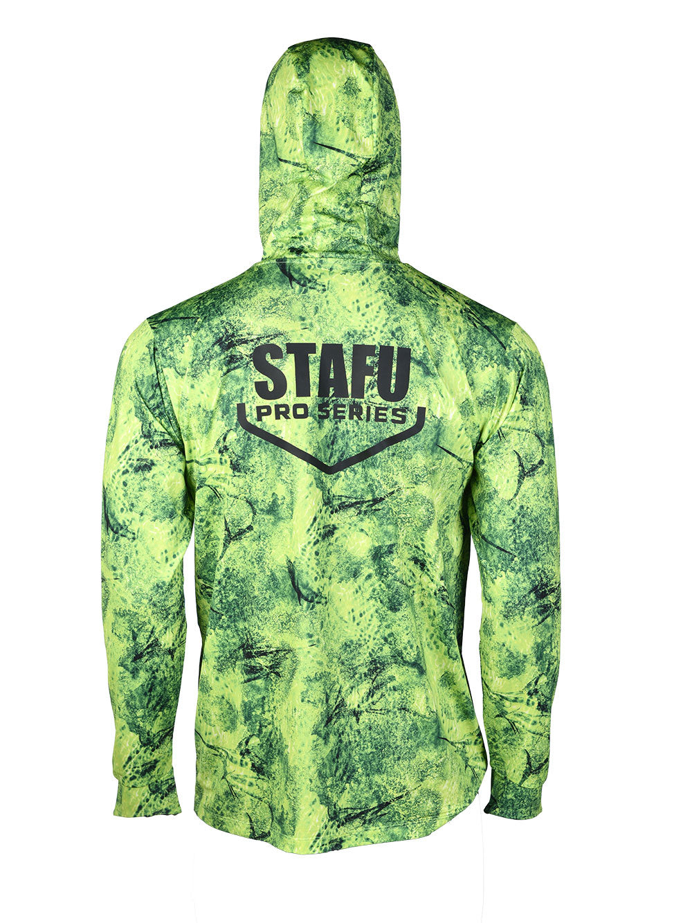 Stratos Hooded and Masked UPF 40+ Performance T-Shirt - Marlin Mania Green