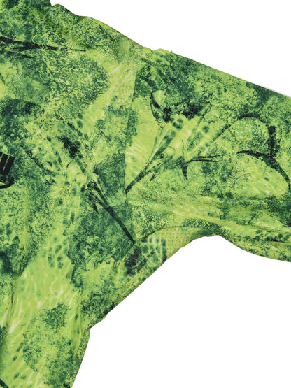 Stratos Hooded and Masked UPF 40+ Performance T-Shirt - Marlin Mania Green