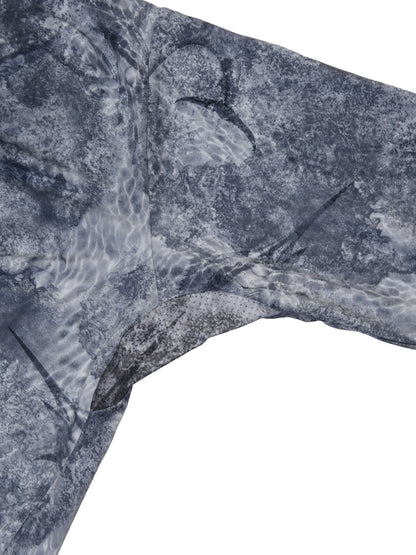 Stratos Kapüşonlu ve Maskeli UPF 40+ Performans T-Shirt - Marlin Mania Grİ