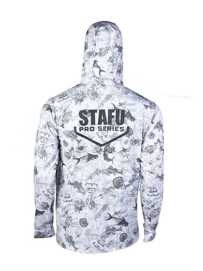 Stratos Hooded and Masked UPF 40+ Performance T-Shirt - Paleo Gray