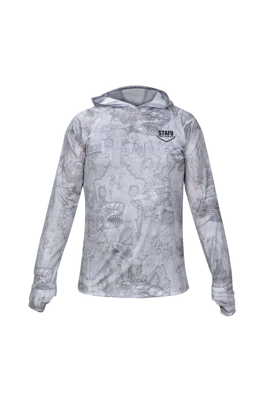 Tasman Hooded UV Protection Performance T-Shirt - Manta Blue