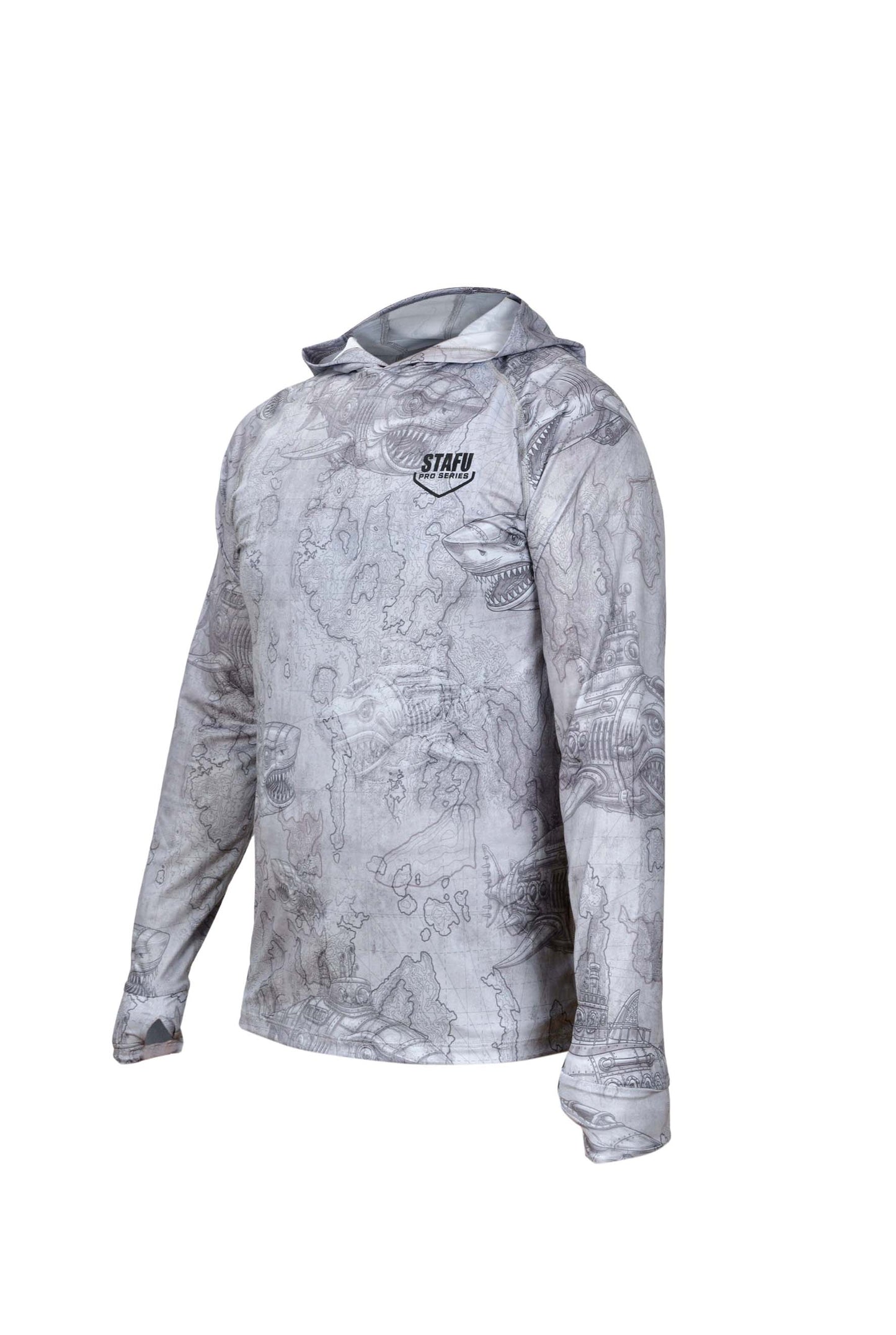Tasman Hooded UV Protection Performance T-Shirt - Manta Blue