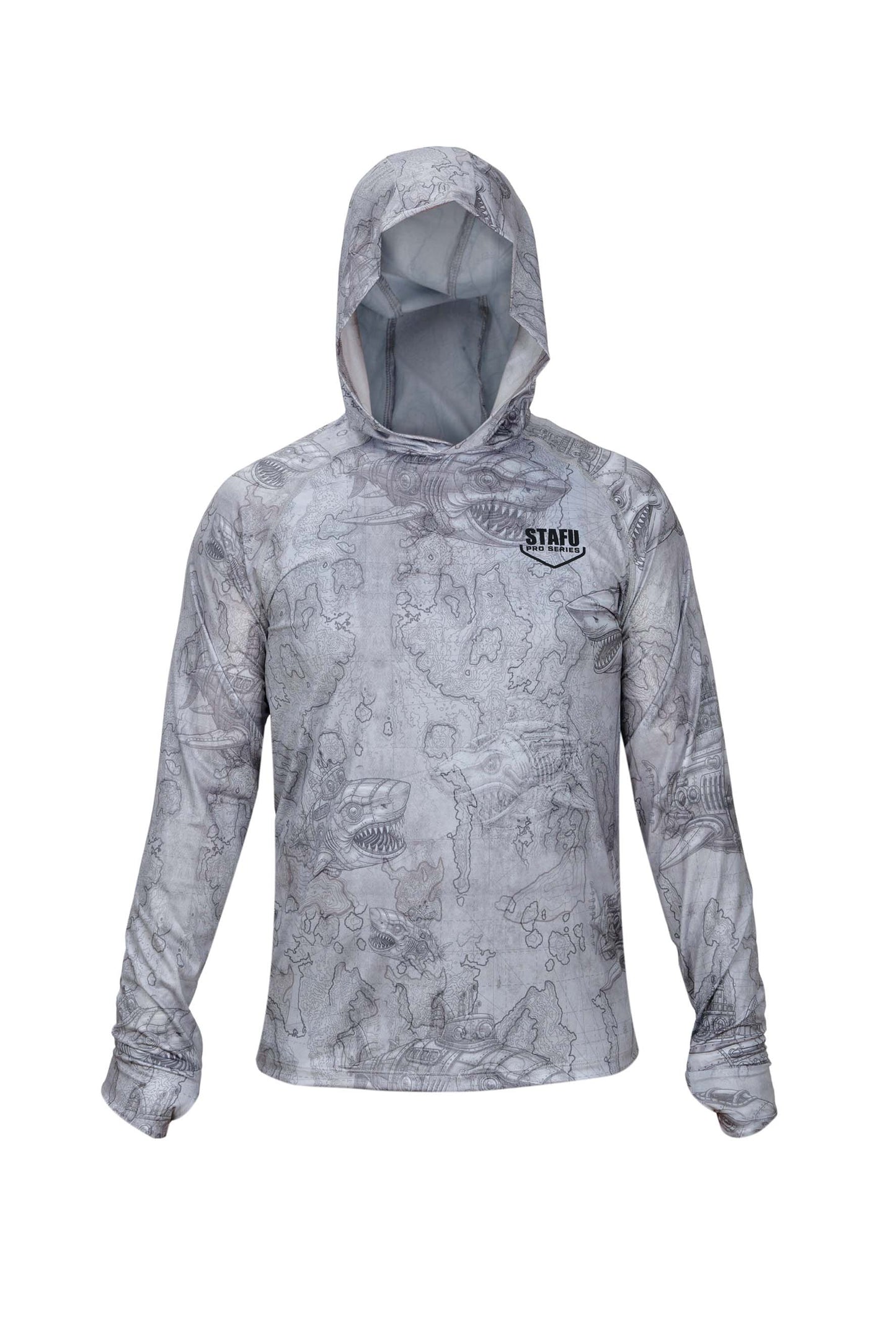 Tasman Hooded UV Protection Performance T-Shirt - Manta Blue