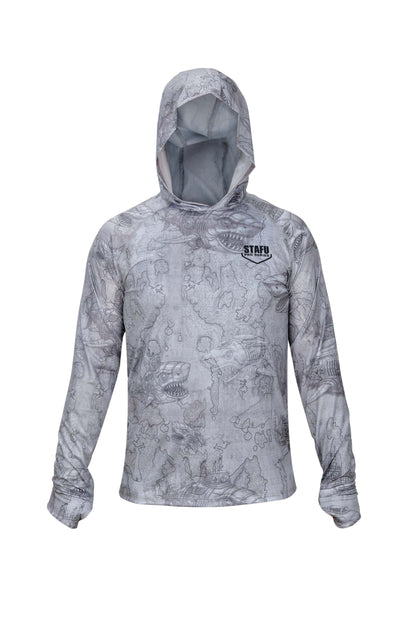 Tasman Hooded UV Protection Performance T-Shirt - Manta Blue