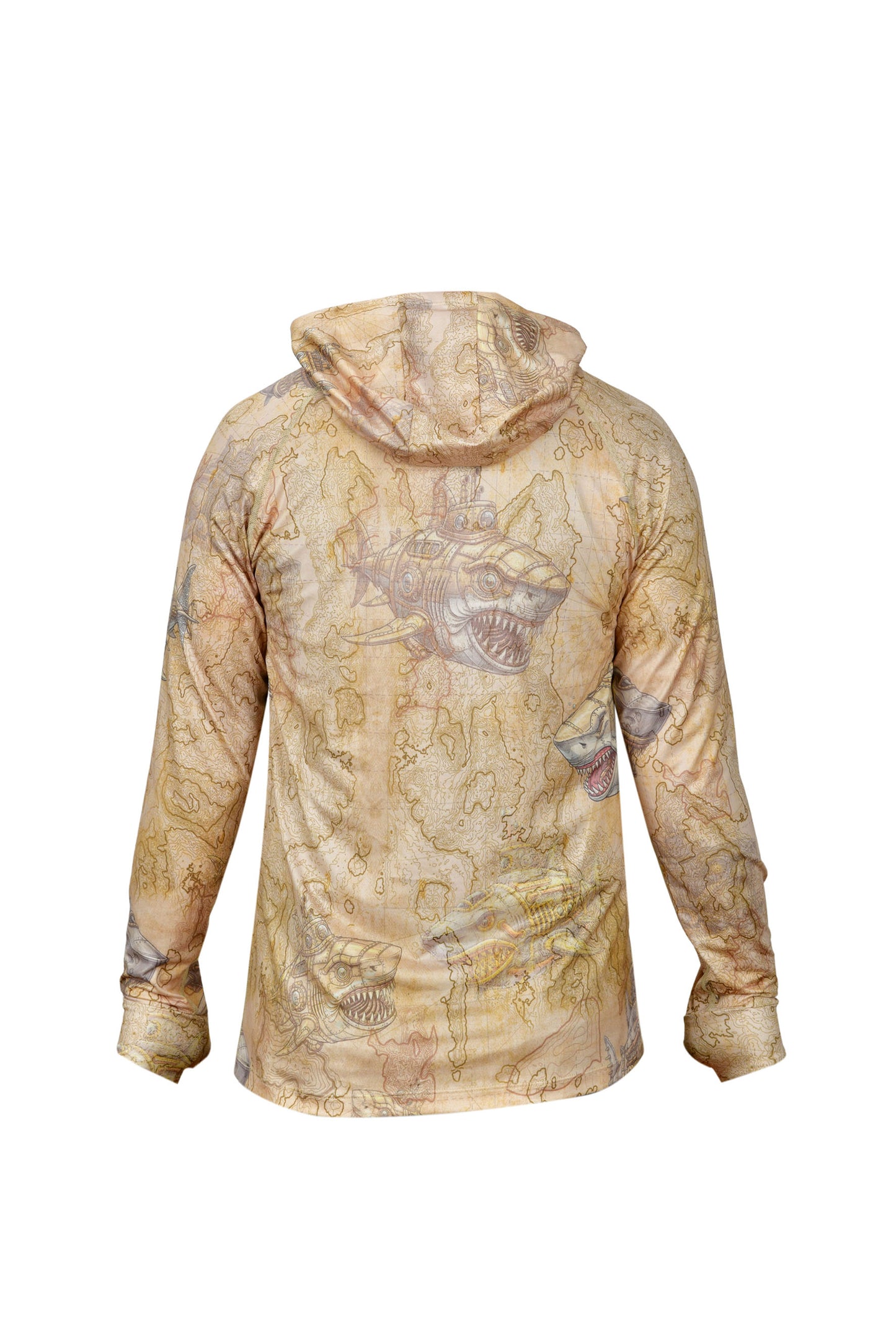Tasman Hooded UV Protection Performance T-Shirt - Manta Blue