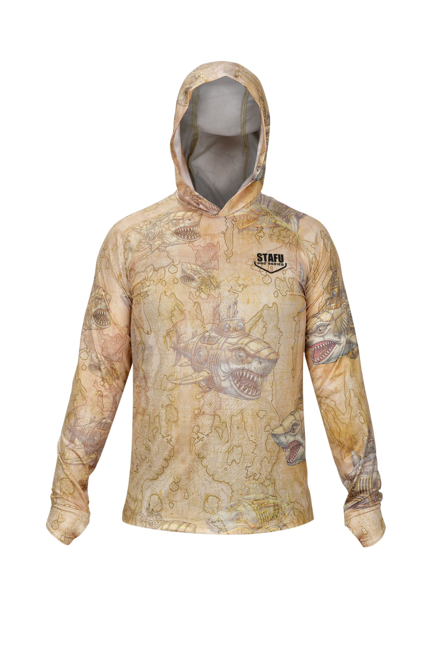 Tasman Hooded UV Protection Performance T-Shirt - Manta Blue