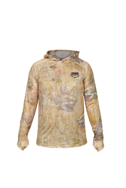 Tasman Hooded UV Protection Performance T-Shirt - Manta Blue