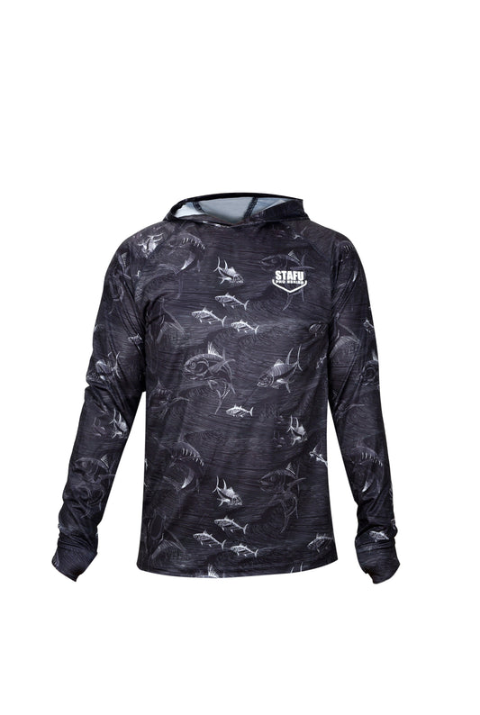 Tasman Hooded UV Protection Performance T-Shirt - Manta Blue