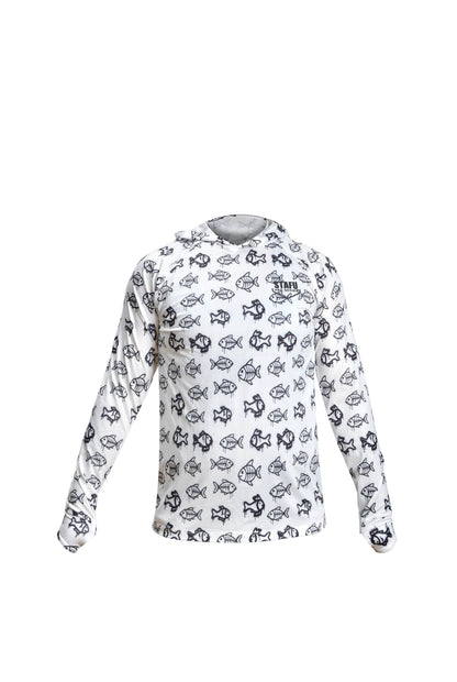 Tasman Hooded UV Protection Performance T-Shirt - Manta Blue