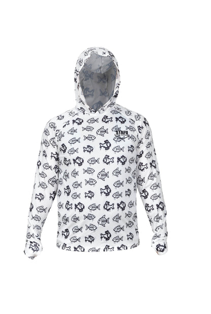 Tasman Hooded UV Protection Performance T-Shirt - Manta Blue