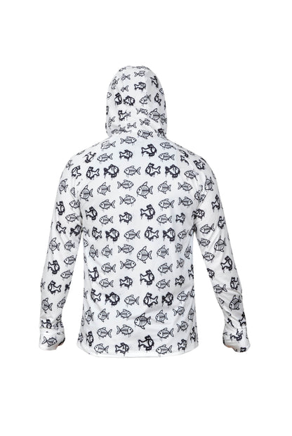 Tasman Hooded UV Protection Performance T-Shirt - Manta Blue