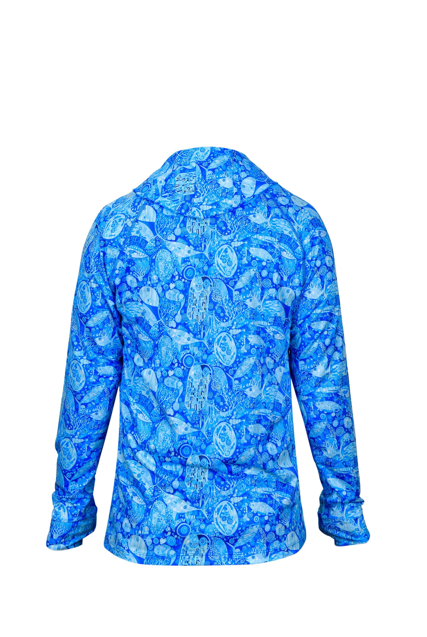 Tasman Kapüşonlu UV Korumalı Performans T-Shirt - THE KISS BLUE