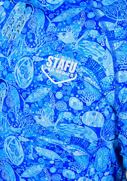 Tasman Kapüşonlu UV Korumalı Performans T-Shirt - THE KISS BLUE