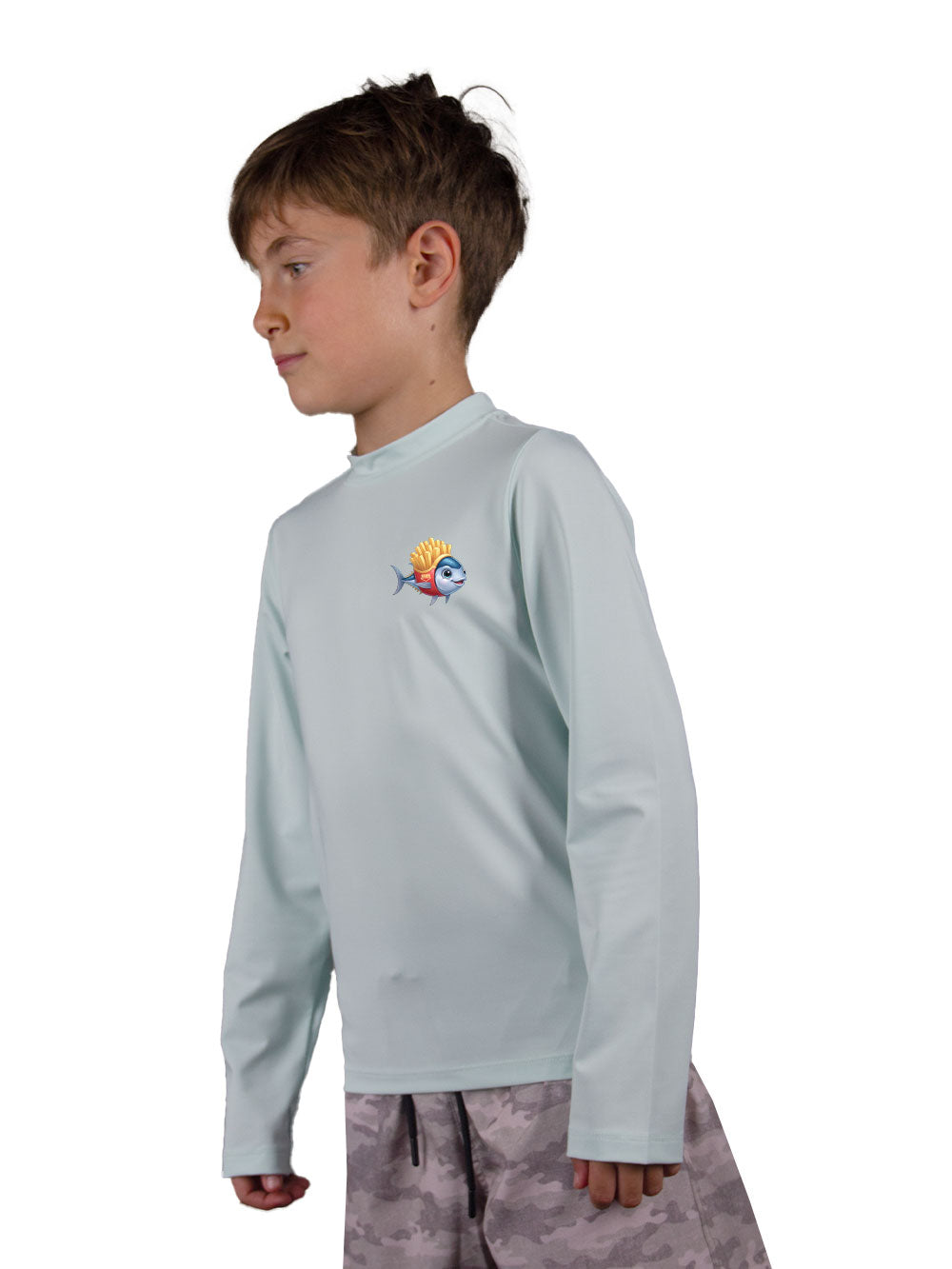 Apex Jr. Kids UV50+ Protection – Long Sleeve Swim T-Shirt – Tuna Potato