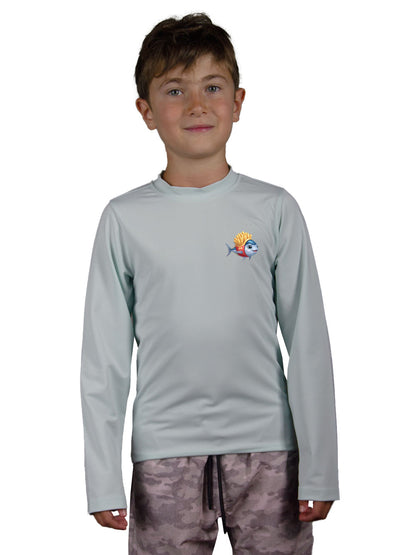 Apex Jr. Kids UV50+ Protection – Long Sleeve Swim T-Shirt – Tuna Potato