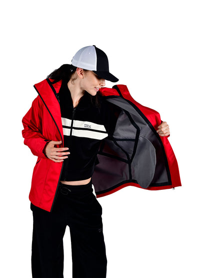 XP Arctica Su Geçirmez Kadın Ceket- Kırmızı