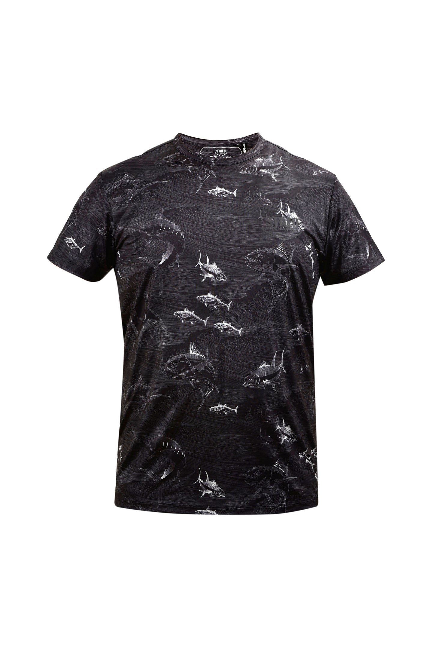 Zero Kısa Kollu UV Korumalı Performans T-shirt - Frenzy Black