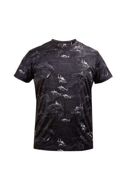 Zero Kısa Kollu UV Korumalı Performans T-shirt - Frenzy Black