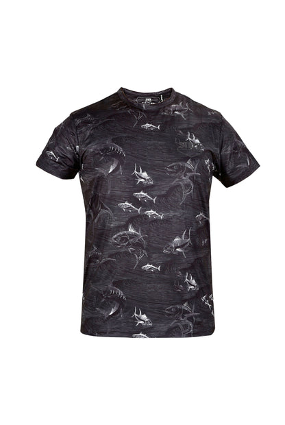 Zero Kısa Kollu UV Korumalı Performans T-shirt - Frenzy Black