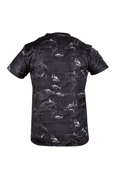Zero Kısa Kollu UV Korumalı Performans T-shirt - Frenzy Black