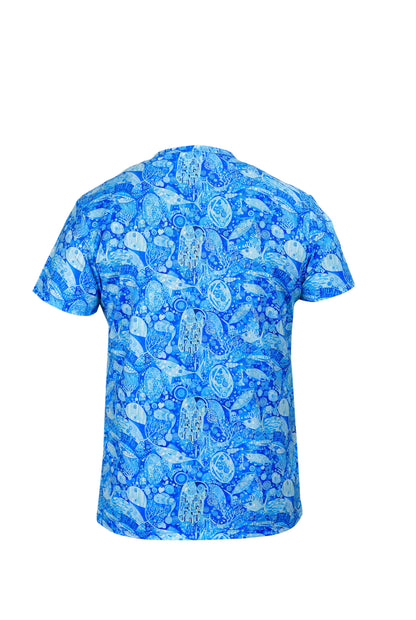 Zero Kısa Kollu UV Korumalı Performans T-shirt - The Kiss Blue